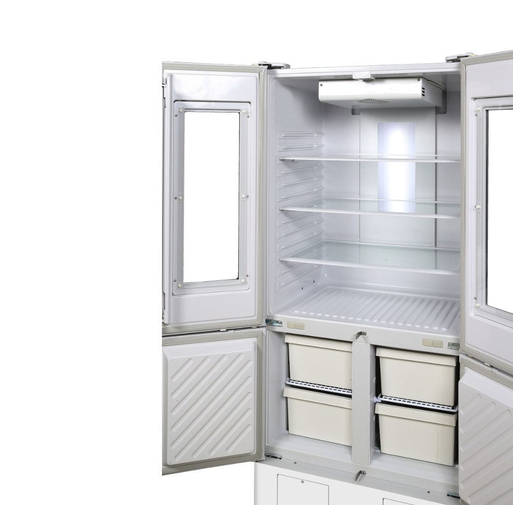 Компактное хранение: холодильник и морозильник объединены в одном устройстве